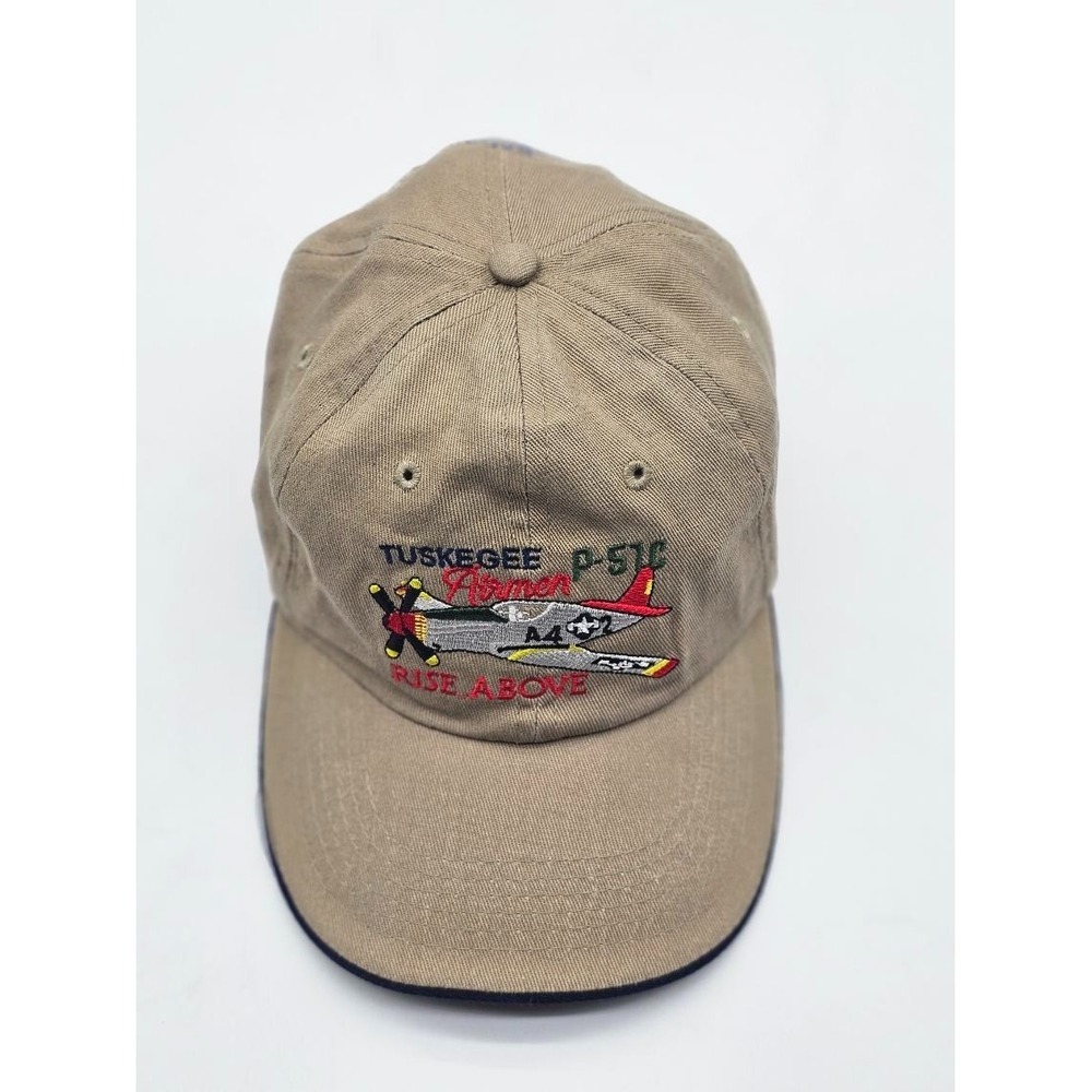 Tuskegee Airmen P-51C Rise Above Adjustable Cap One Size Fits All Red Tails - Picture 2 of 9